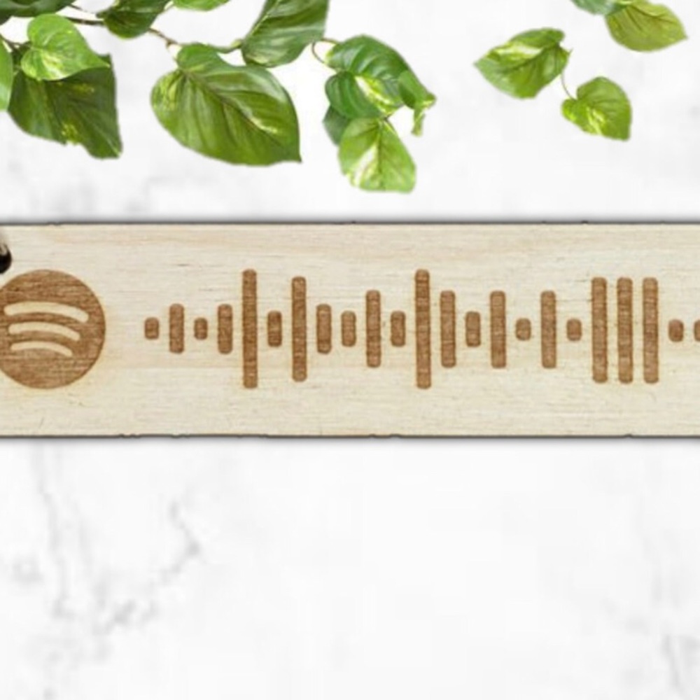 Handmade Spotify code keychain - Picture 2 of 3